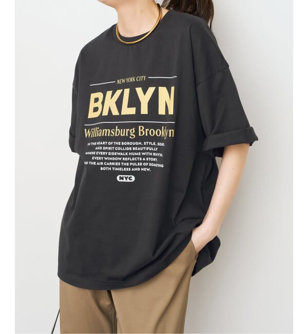 Spick and Span「ロゴオーバーTシャツ」|Tシャツ・カットソー|