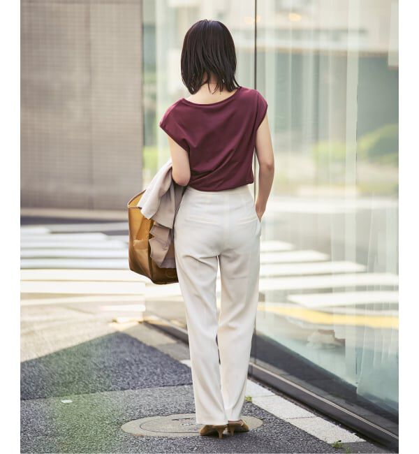 NOBLE「《接触冷感》ウエストギャザーコンパクトT」|Tシャツ・カットソー|