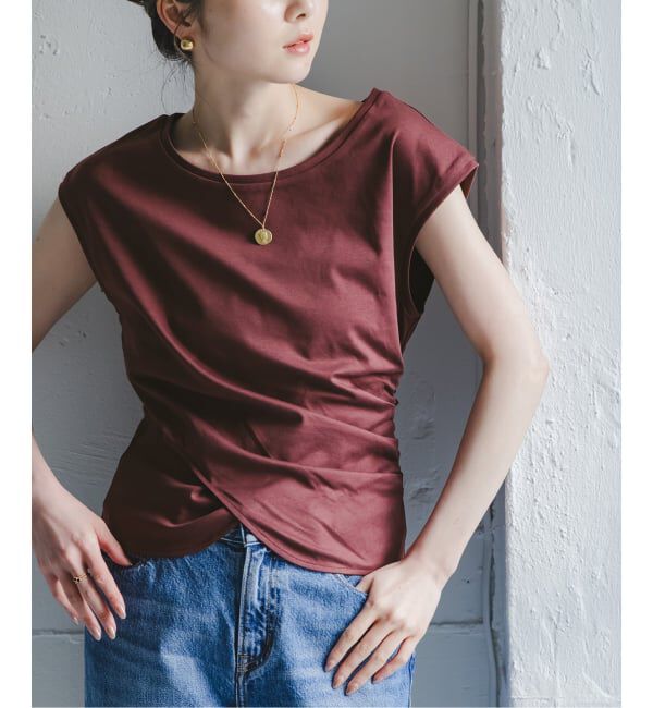 NOBLE「《接触冷感》ウエストギャザーコンパクトT」|Tシャツ・カットソー|