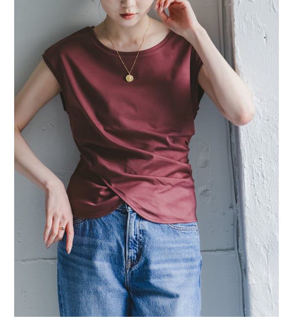 NOBLE「《接触冷感》ウエストギャザーコンパクトT」|Tシャツ・カットソー|