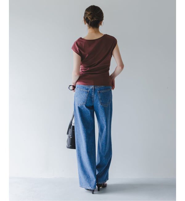 NOBLE「《接触冷感》ウエストギャザーコンパクトT」|Tシャツ・カットソー|