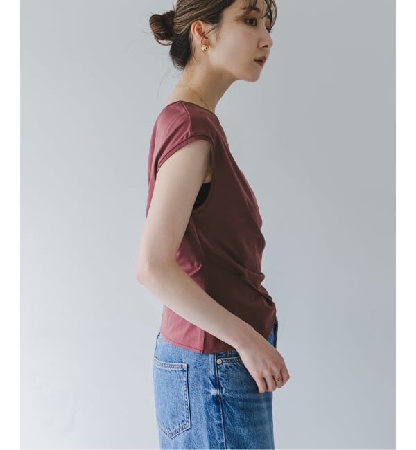 NOBLE「《接触冷感》ウエストギャザーコンパクトT」|Tシャツ・カットソー|
