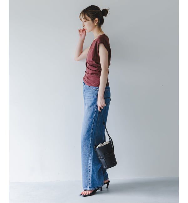 NOBLE「《接触冷感》ウエストギャザーコンパクトT」|Tシャツ・カットソー|
