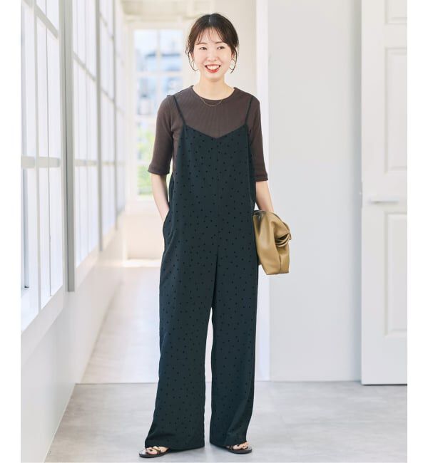 Spick and Span「コットンシルケットリブハーフスリーブプルオーバー」|Tシャツ・カットソー|
