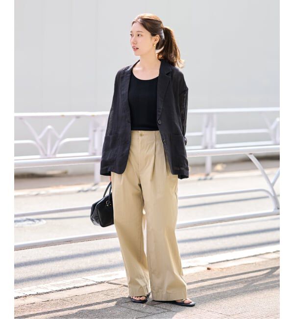 FRAMeWORK「≪洗濯機洗い可≫コットンナイロンタックパンツ」|その他|