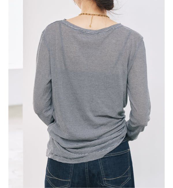 Spick and Span「《新色有り /  追加》シアーボートネックプルオーバー」|Tシャツ・カットソー|