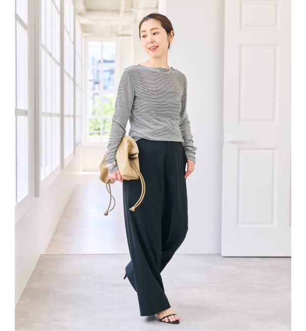 Spick and Span「《新色有り /  追加》シアーボートネックプルオーバー」|Tシャツ・カットソー|