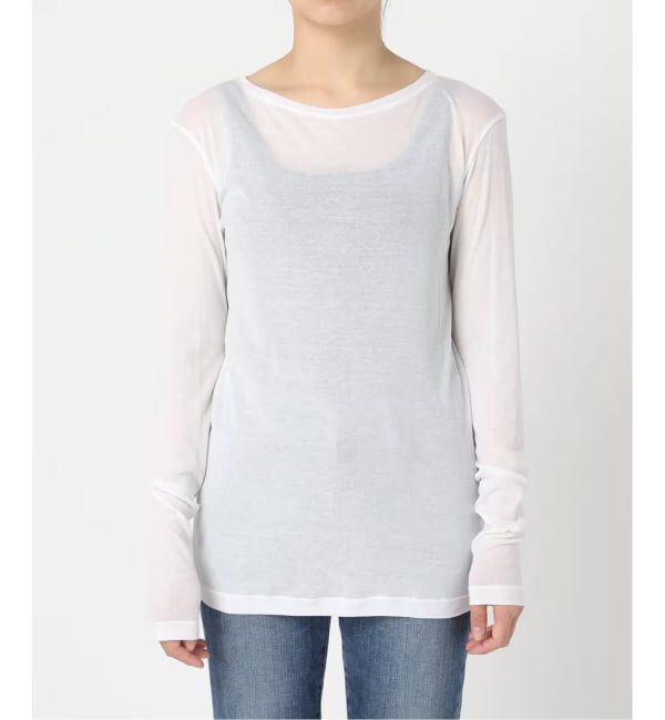 Spick and Span「《新色有り /  追加》シアーボートネックプルオーバー」|Tシャツ・カットソー|