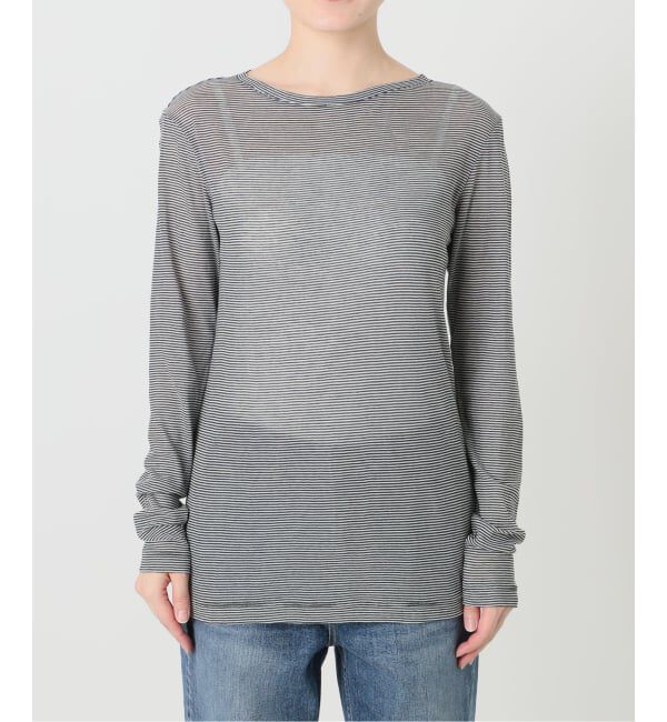 Spick and Span「《新色有り /  追加》シアーボートネックプルオーバー」|Tシャツ・カットソー|
