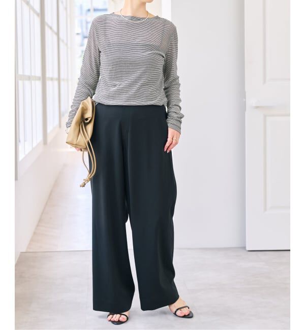 Spick and Span「《新色有り /  追加》シアーボートネックプルオーバー」|Tシャツ・カットソー|