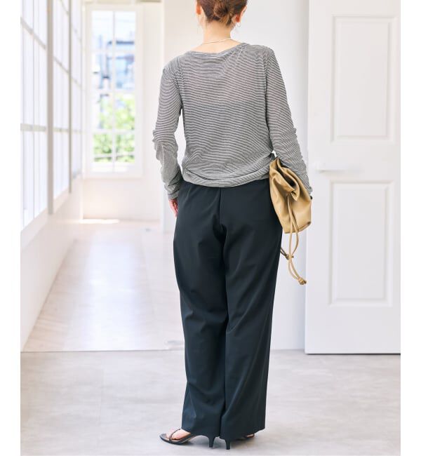 Spick and Span「《新色有り /  追加》シアーボートネックプルオーバー」|Tシャツ・カットソー|