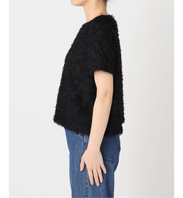 U by SPICK&SPAN「フェザーシアーハーフスリーブブラウス」|シャツ・ブラウス|