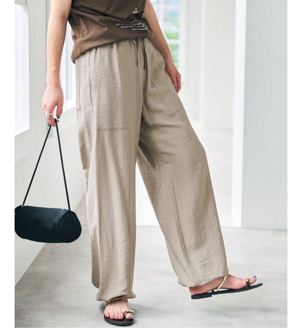 Spick and Span「《WEB限定 / 追加2予約》ドレープツイルイージーファティーグパンツ」|その他|
