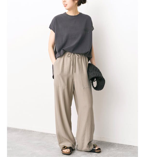 Spick and Span「《WEB限定 / 追加2予約》ドレープツイルイージーファティーグパンツ」|その他|