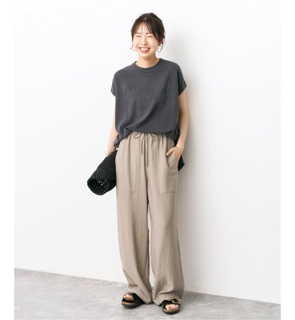 Spick and Span「《WEB限定 / 追加2予約》ドレープツイルイージーファティーグパンツ」|その他|