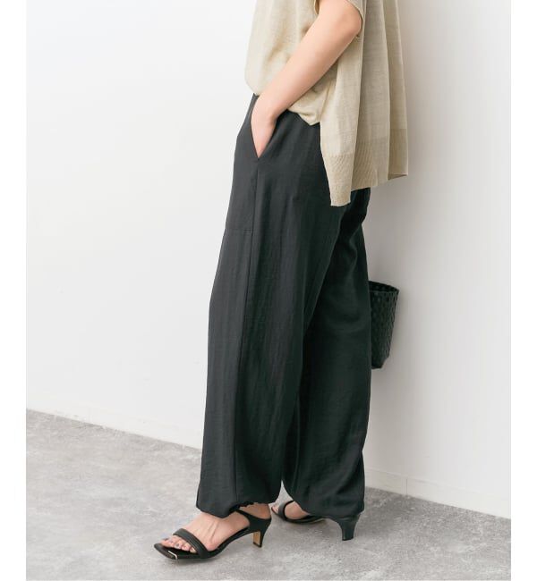 Spick and Span「《WEB限定 / 追加2予約》ドレープツイルイージーファティーグパンツ」|その他|