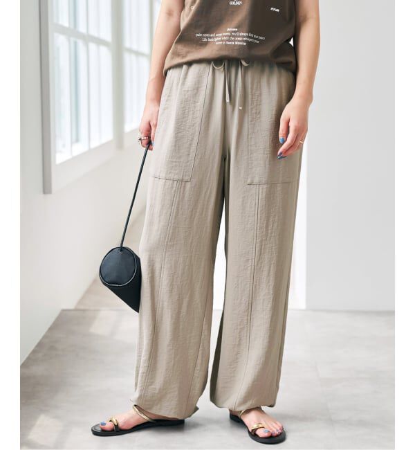 Spick and Span「《WEB限定 / 追加2予約》ドレープツイルイージーファティーグパンツ」|その他|