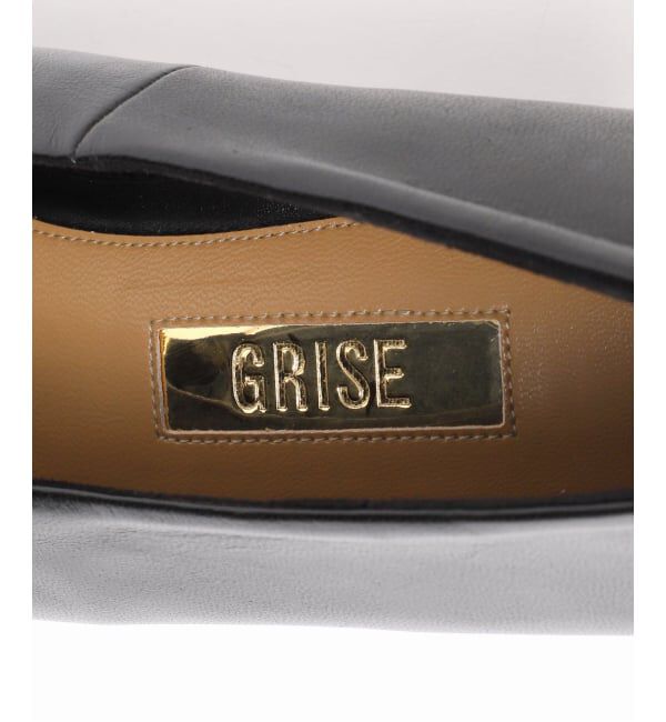 GRISE「《追加》GRISE5cmポインテッドレザーソフトウェッジパンプス」|パンプス|