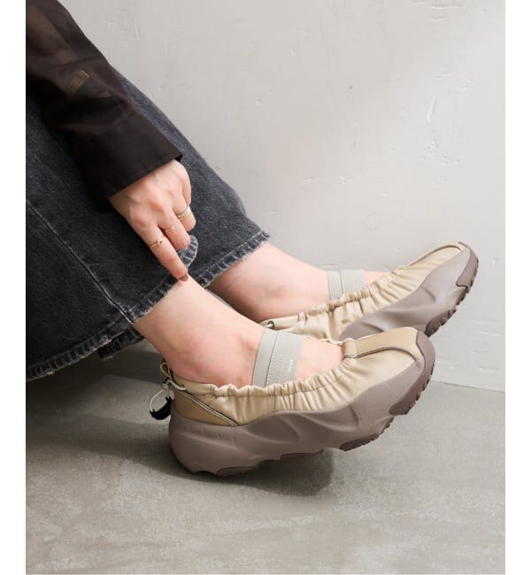  「rockfish/ ロックフィッシュ PUFFIN WIDE BANDING SNEAKERS」|スニーカー|ベージュ