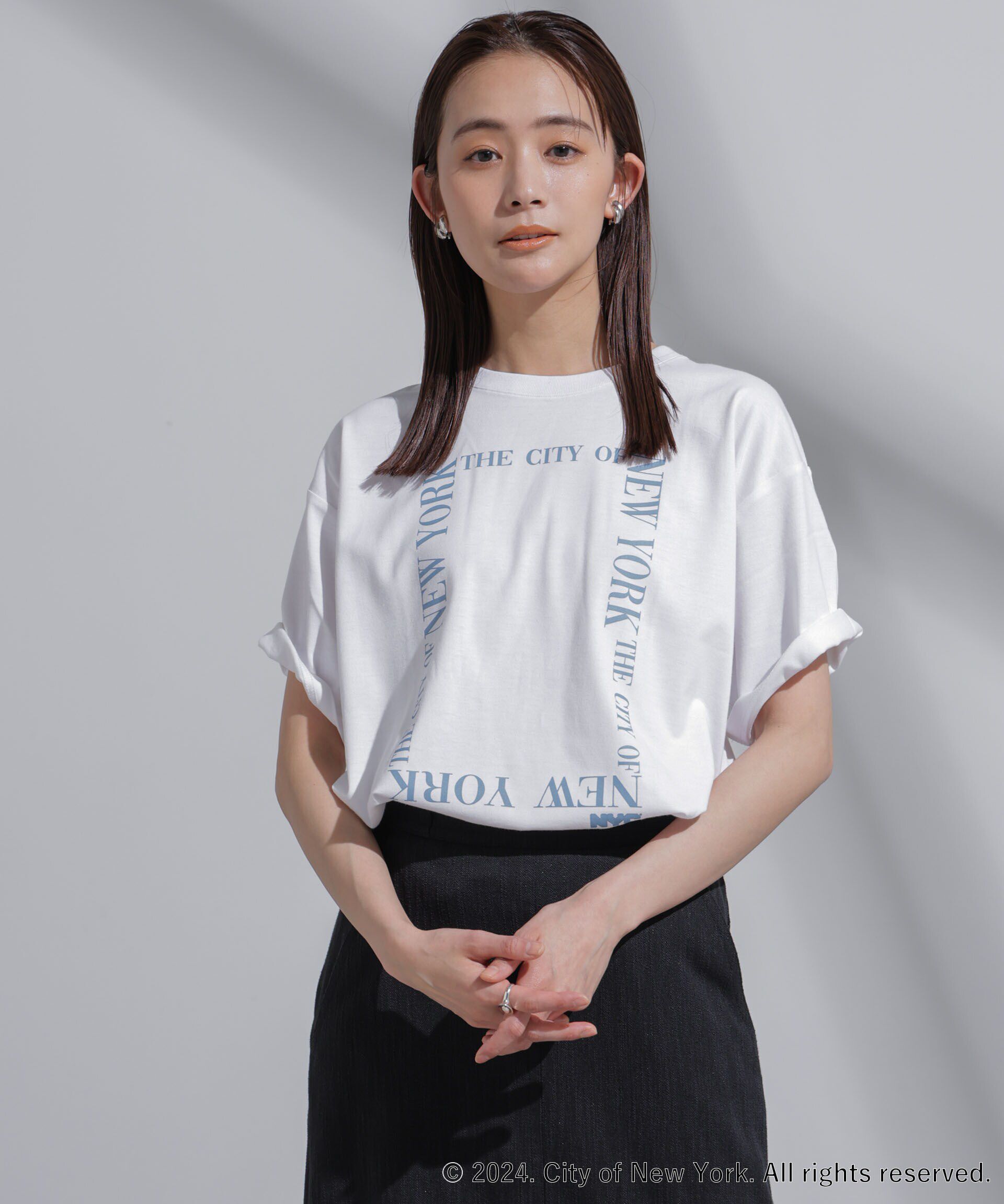 NANO universe「GOOD ROCK SPEED&times;Anti Soaked(R) 汗染み防止 NYC Tシャツ」|Tシャツ・カットソー|
