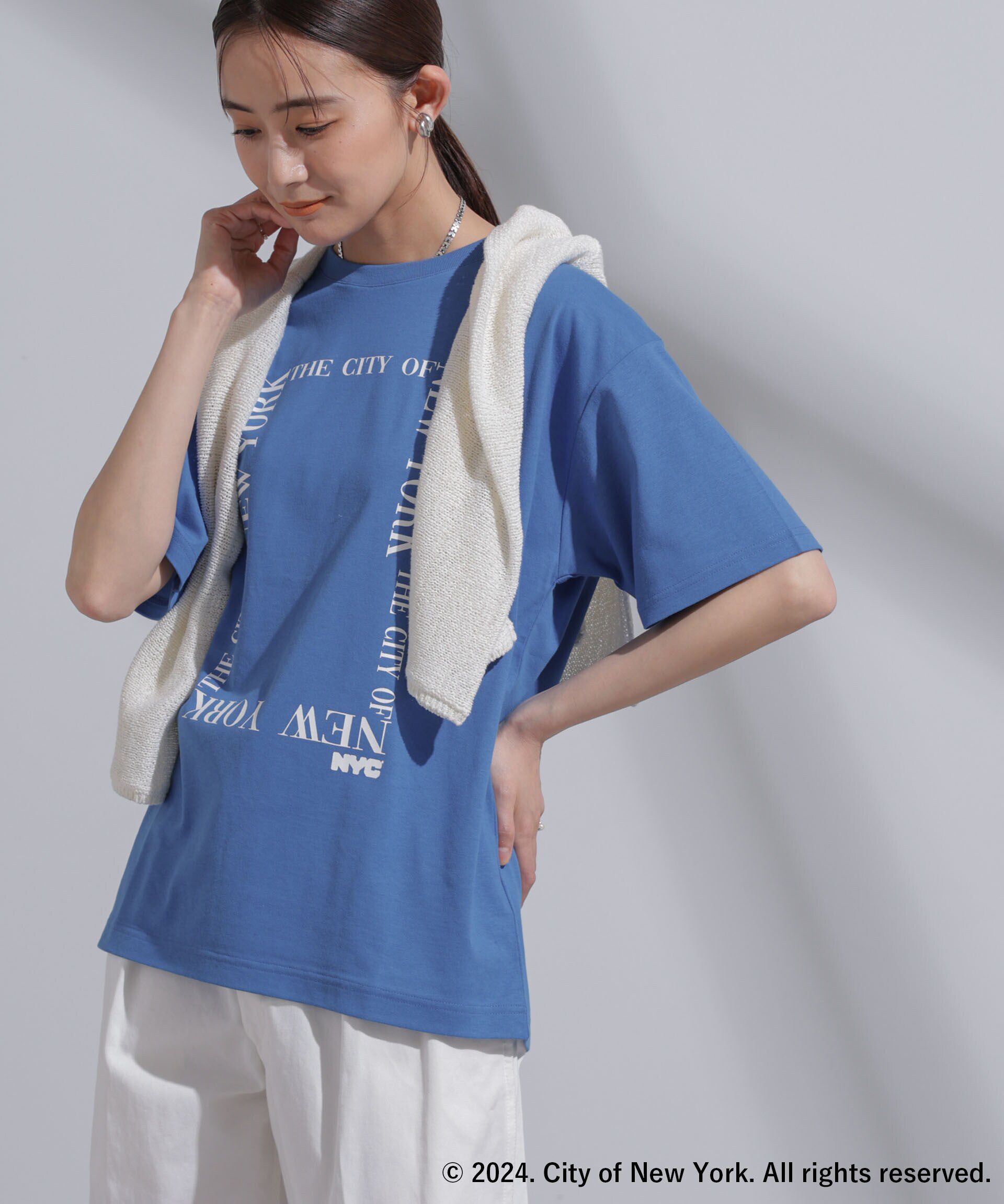 NANO universe「GOOD ROCK SPEED&times;Anti Soaked(R) 汗染み防止 NYC Tシャツ」|Tシャツ・カットソー|