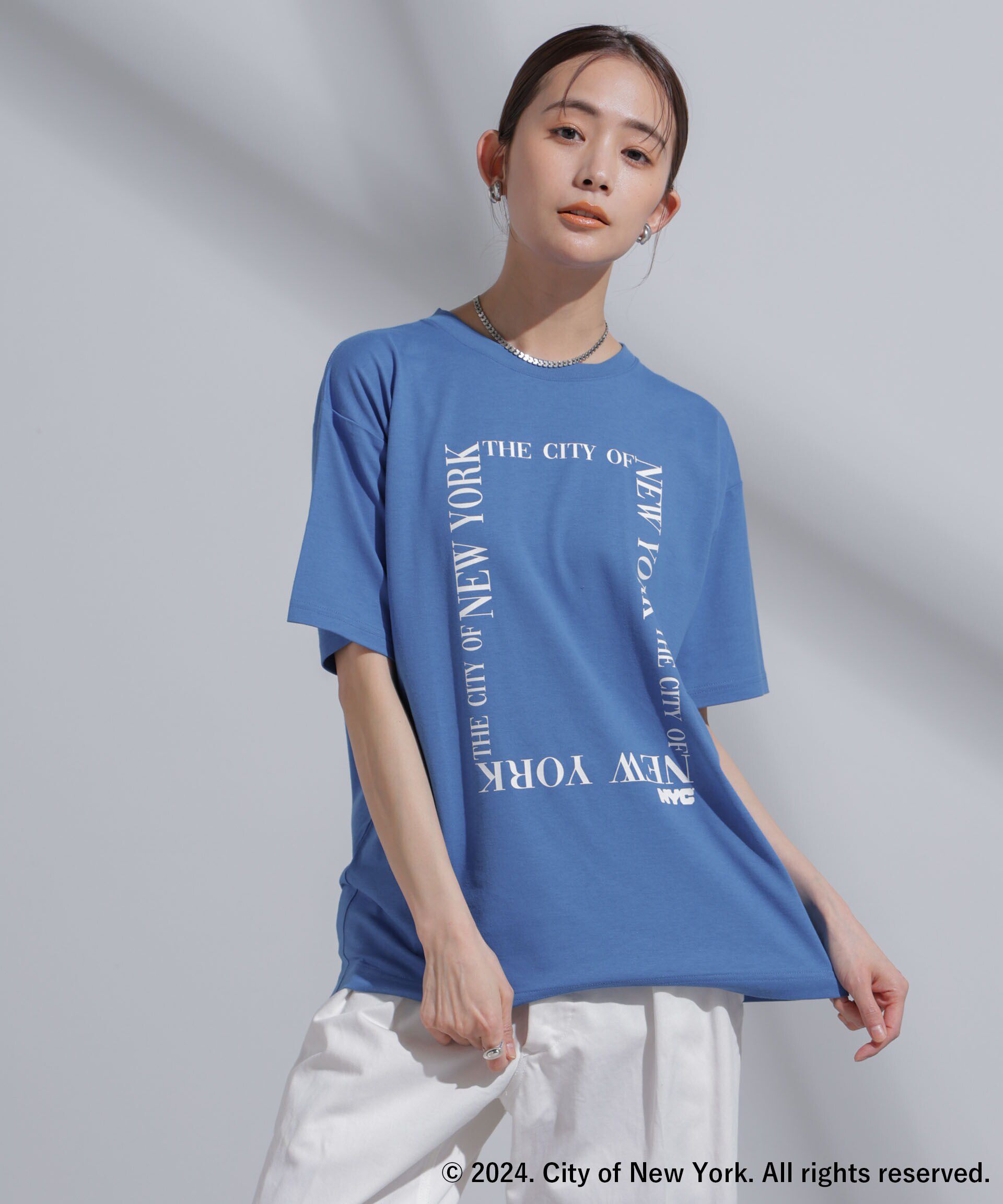 NANO universe「GOOD ROCK SPEED&times;Anti Soaked(R) 汗染み防止 NYC Tシャツ」|Tシャツ・カットソー|