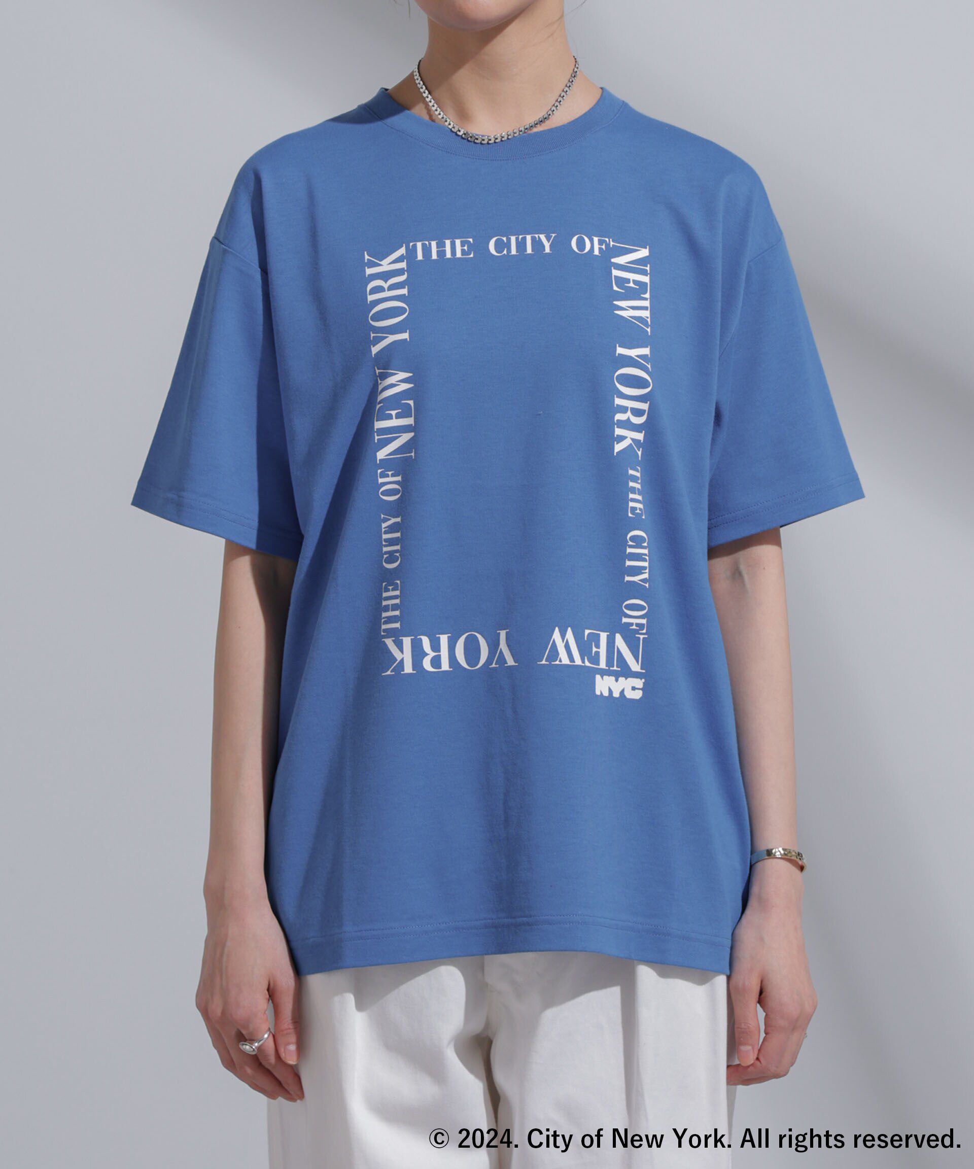 NANO universe「GOOD ROCK SPEED&times;Anti Soaked(R) 汗染み防止 NYC Tシャツ」|Tシャツ・カットソー|