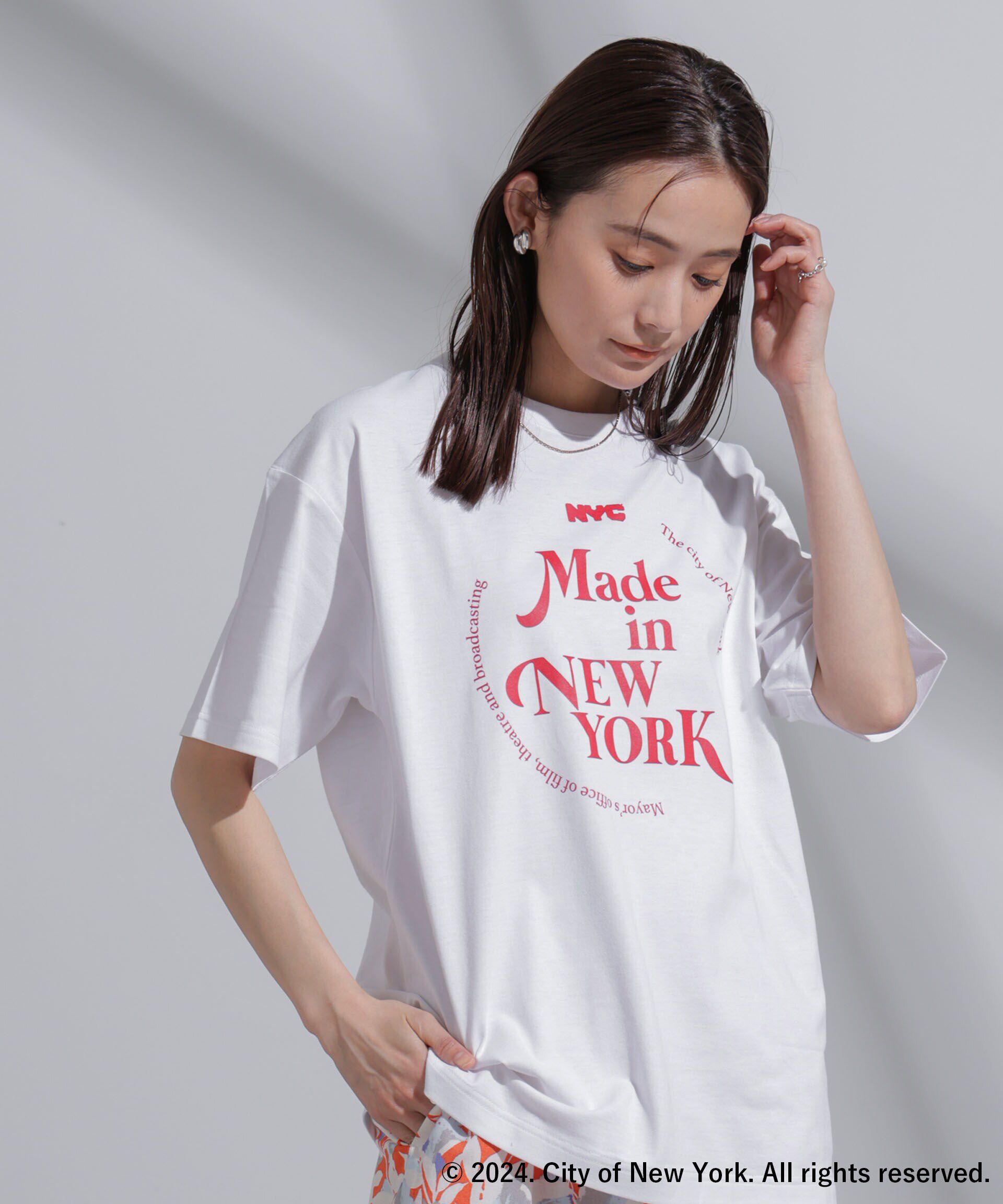 NANO universe「GOOD ROCK SPEED&times;Anti Soaked(R) 汗染み防止 NYC Tシャツ」|Tシャツ・カットソー|パターン32