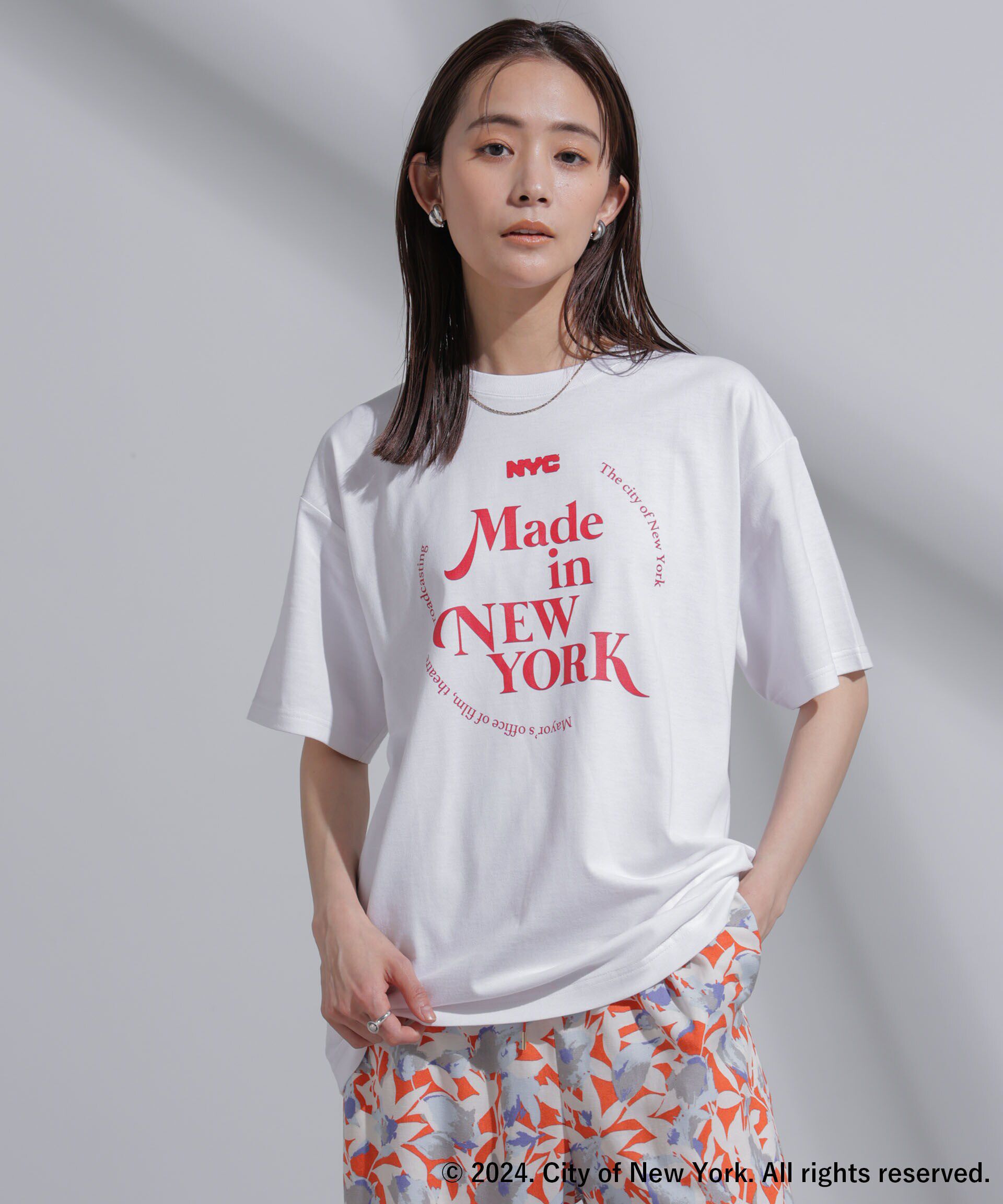NANO universe「GOOD ROCK SPEED&times;Anti Soaked(R) 汗染み防止 NYC Tシャツ」|Tシャツ・カットソー|