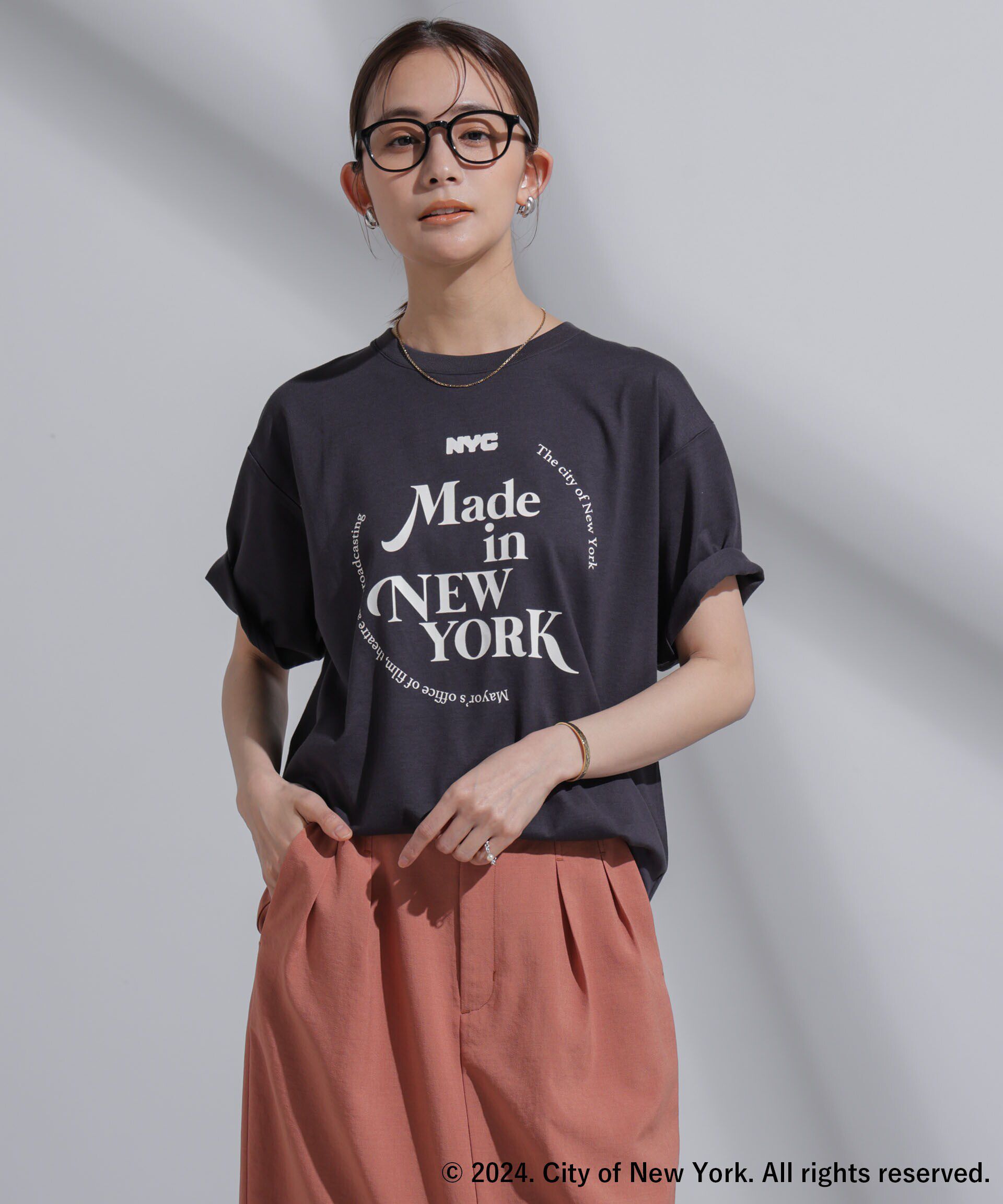 NANO universe「GOOD ROCK SPEED&times;Anti Soaked(R) 汗染み防止 NYC Tシャツ」|Tシャツ・カットソー|パターン43