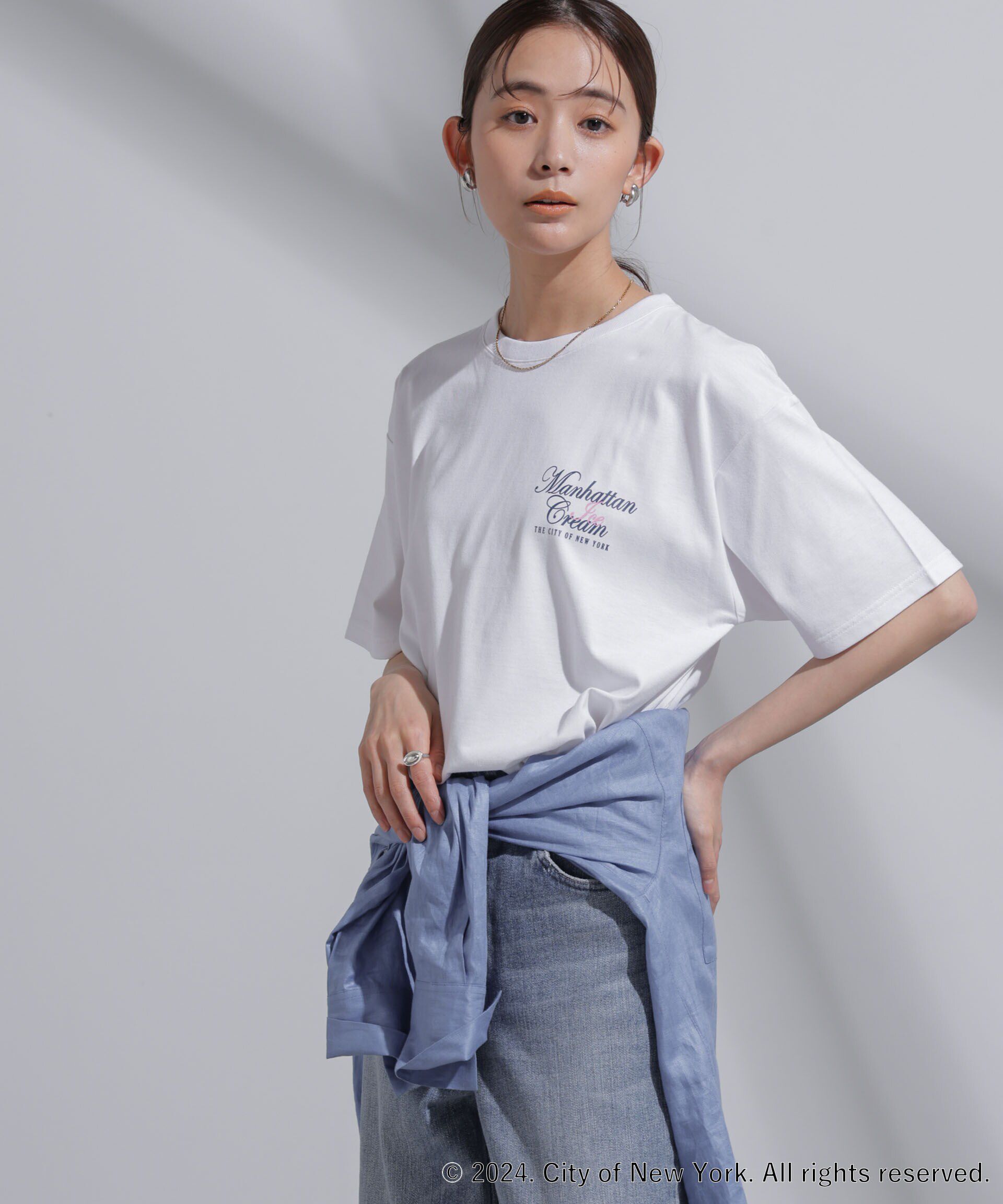 NANO universe「GOOD ROCK SPEED&times;Anti Soaked(R) 汗染み防止 NYC Tシャツ」|Tシャツ・カットソー|パターン54