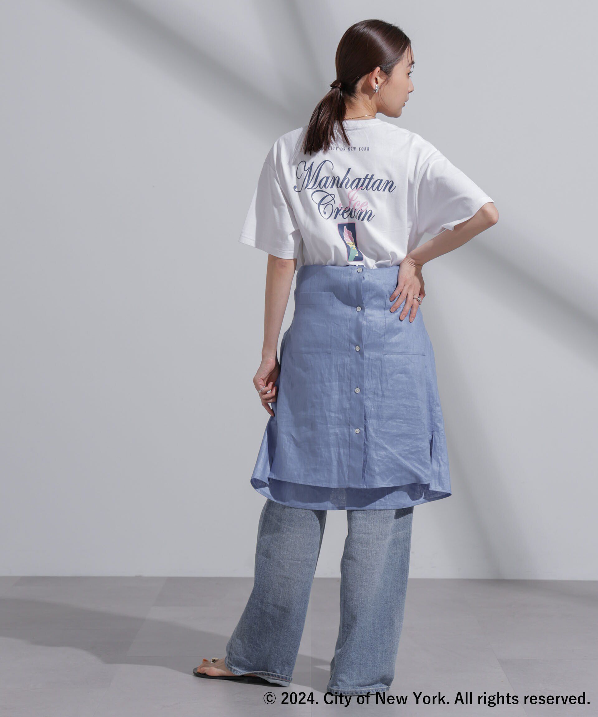 NANO universe「GOOD ROCK SPEED&times;Anti Soaked(R) 汗染み防止 NYC Tシャツ」|Tシャツ・カットソー|