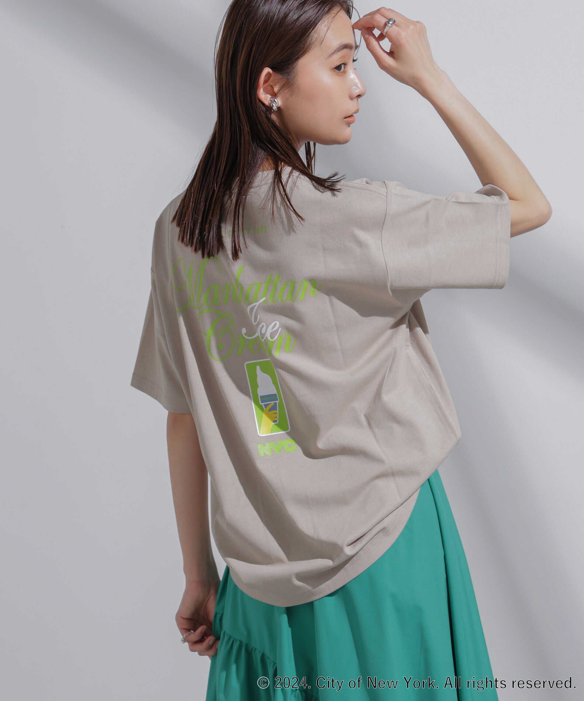 NANO universe「GOOD ROCK SPEED&times;Anti Soaked(R) 汗染み防止 NYC Tシャツ」|Tシャツ・カットソー|