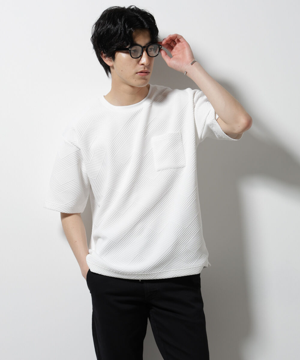NANO universe「フクレジャガードポケットTシャツ」|Tシャツ・カットソー|