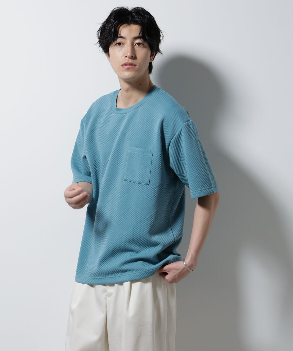NANO universe「フクレジャガードポケットTシャツ」|Tシャツ・カットソー|