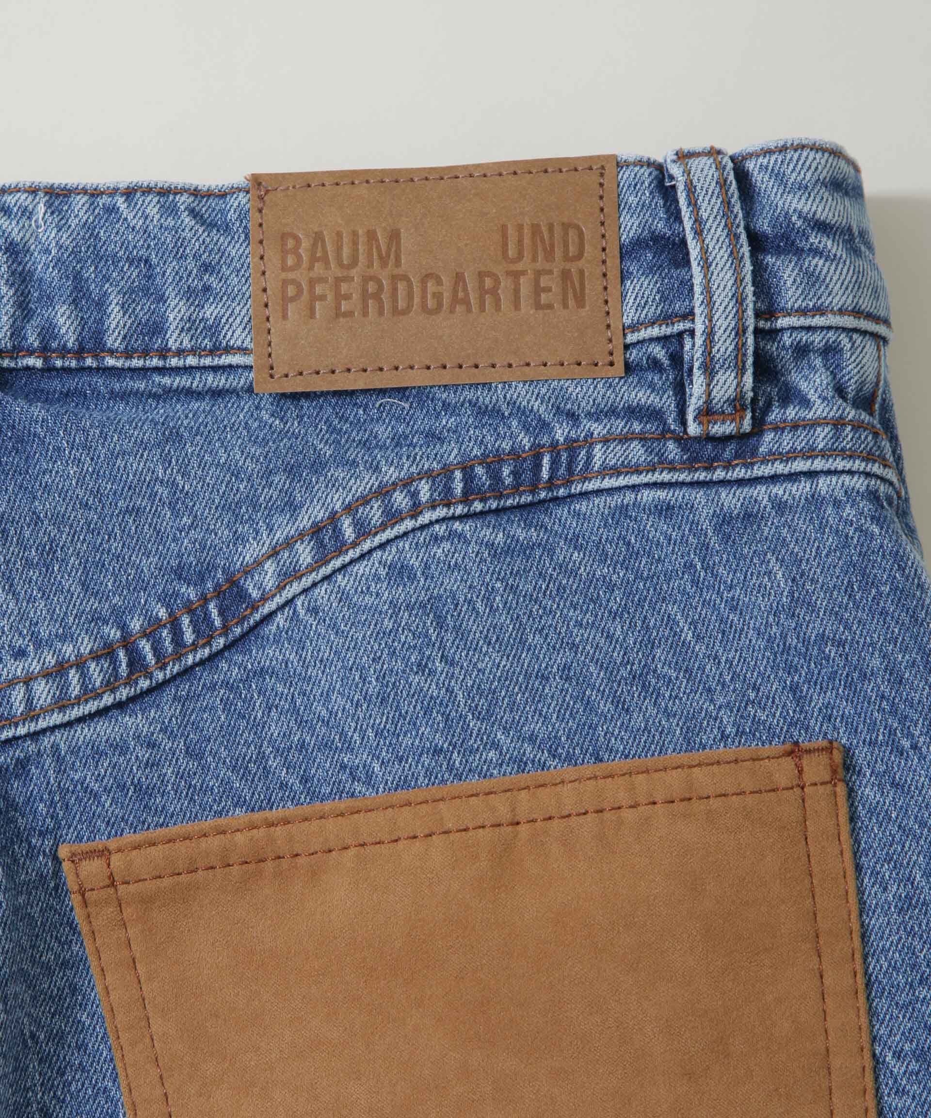 nano･universe「BAUM UND PFERDGARTEN/Patch denim パンツ(セットアップ可)」|チノ|