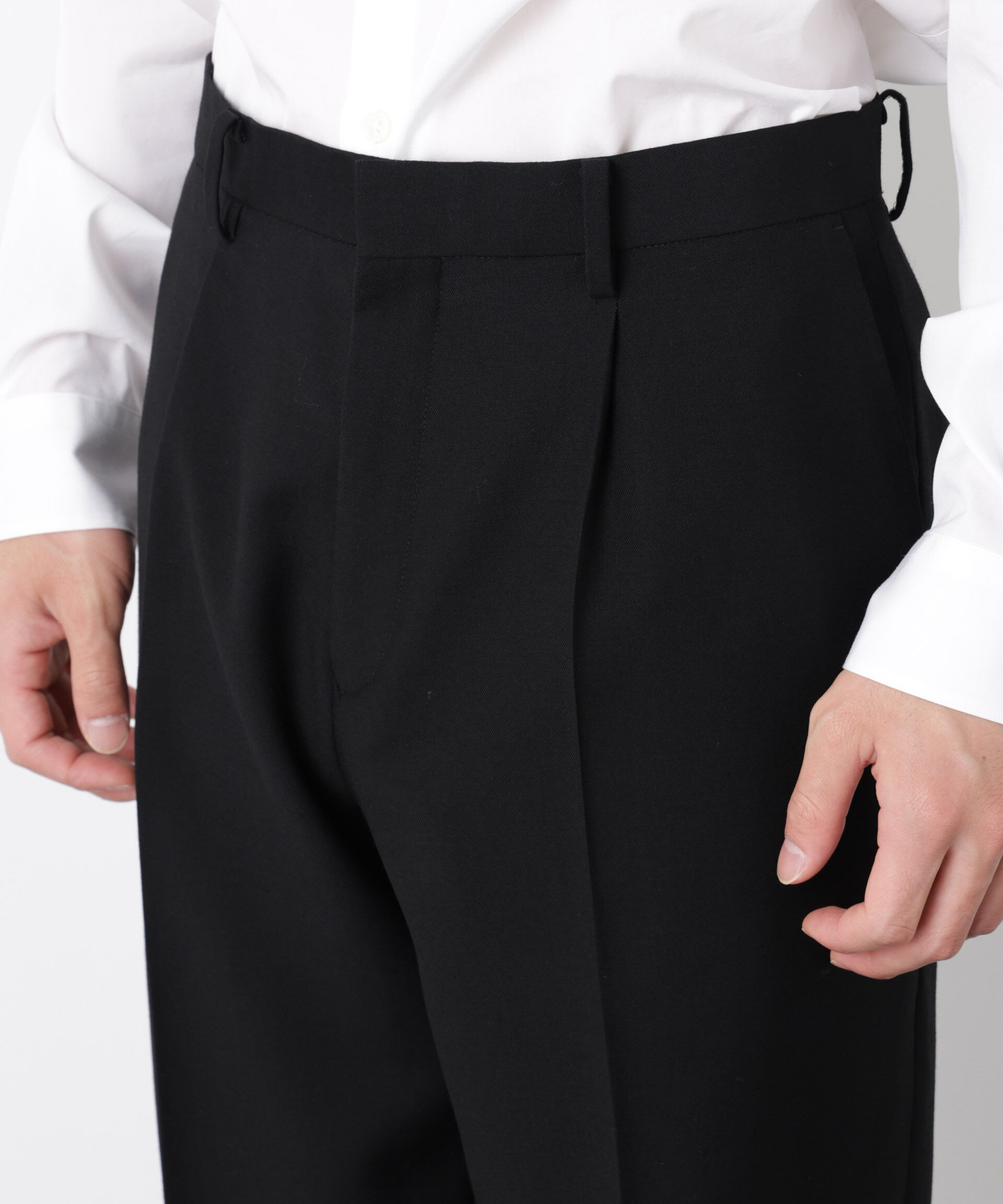 nano･universe「｢Damerino Formal｣ ﾌﾞﾗｯｸﾌｫｰﾏﾙｵｰﾙｼｰｽﾞﾝﾊﾟﾝﾂ(ｾｯﾄ  」|スーツ|