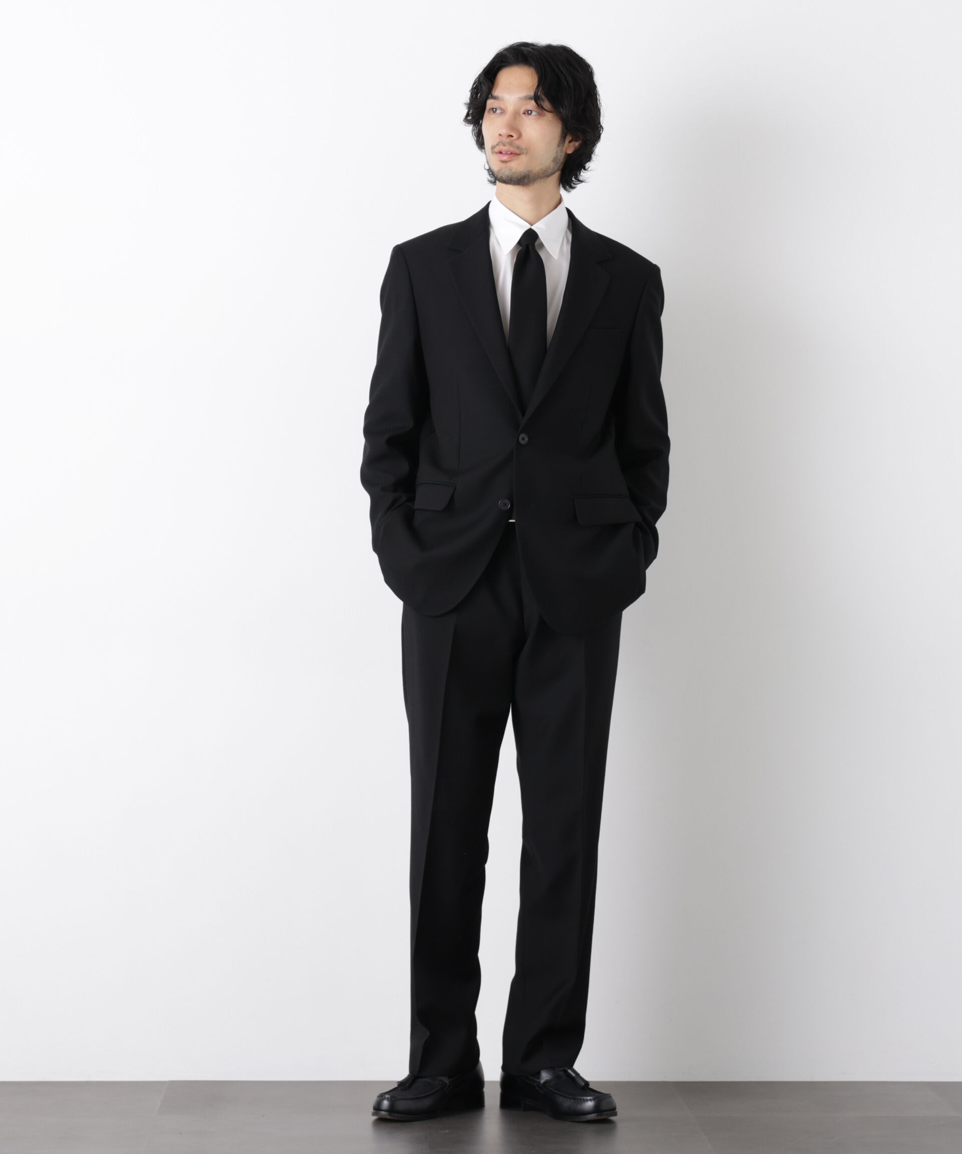 nano･universe「｢Damerino Formal｣ ﾌﾞﾗｯｸﾌｫｰﾏﾙｵｰﾙｼｰｽﾞﾝﾊﾟﾝﾂ(ｾｯﾄ  」|スーツ|