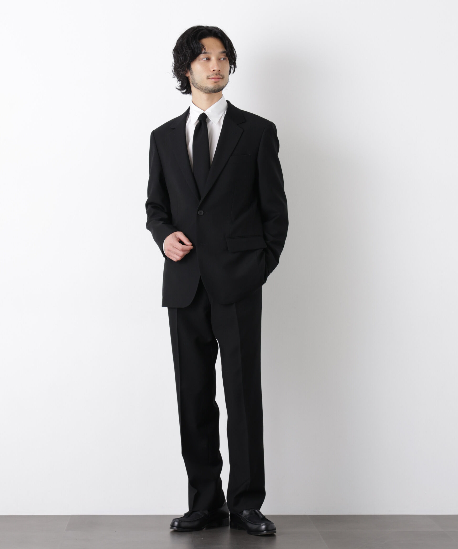 nano･universe「｢Damerino Formal｣ ﾌﾞﾗｯｸﾌｫｰﾏﾙｵｰﾙｼｰｽﾞﾝﾊﾟﾝﾂ(ｾｯﾄ  」|スーツ|