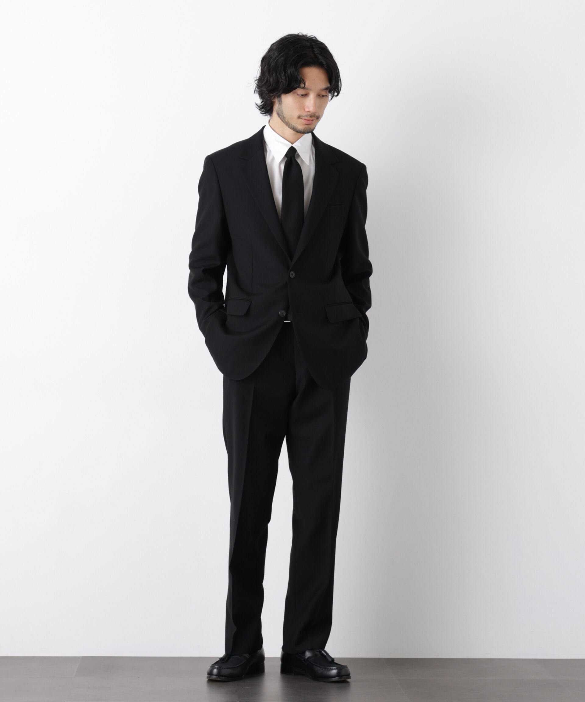 nano･universe「｢Damerino Formal｣ ﾌﾞﾗｯｸﾌｫｰﾏﾙｵｰﾙｼｰｽﾞﾝﾊﾟﾝﾂ(ｾｯﾄ  」|スーツ|