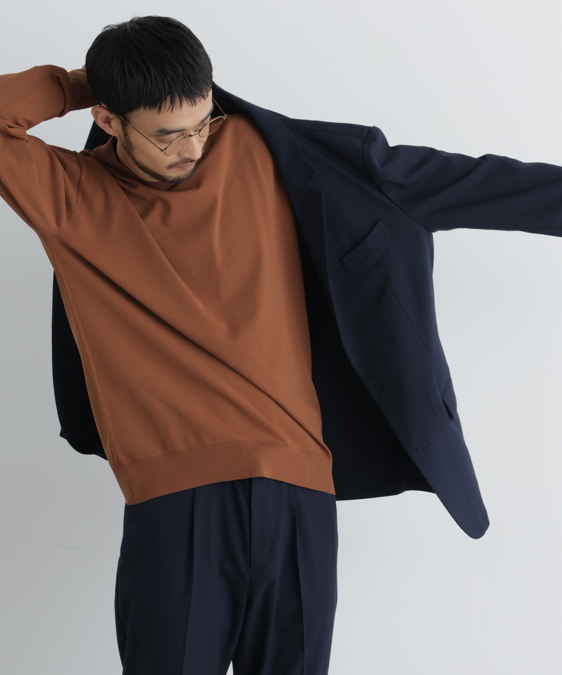 NANO universe「｢Damerino｣ T/Rスラブストレッチセットアップ/WASHABLE」|スーツ|