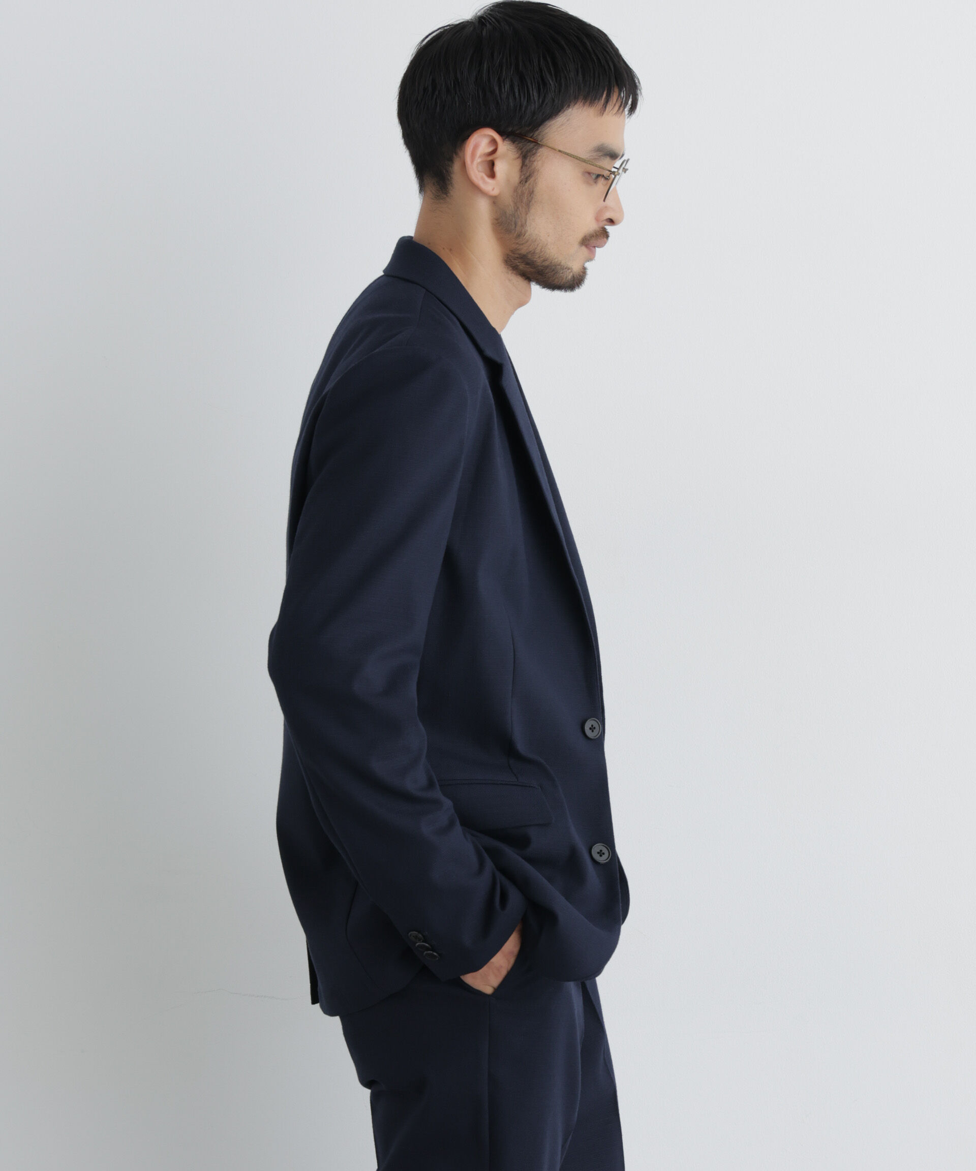 NANO universe「｢Damerino｣ T/Rスラブストレッチセットアップ/WASHABLE」|スーツ|