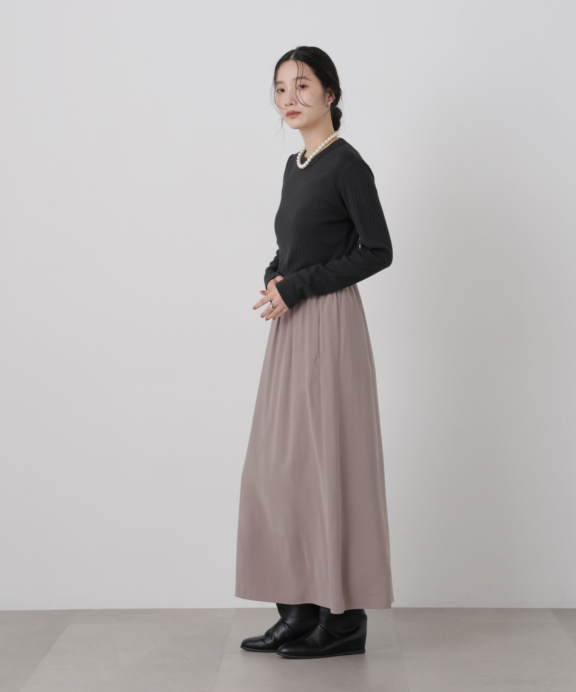 NANO universe「Anti Soaked(R) 汗染み防止リブロンT」|Tシャツ・カットソー|
