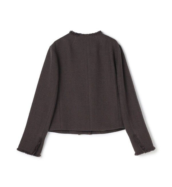 BEIGE,「【Oggi 10月号掲載】MULLIN / ウールツイードメタルボタンノーカラージャケット」|ノーカラージャケット|