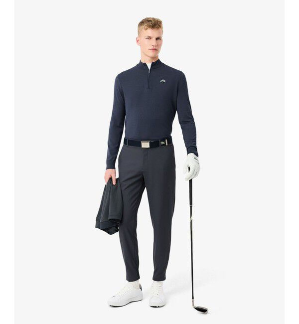 LACOSTE「ヒートレギュレーティングハーフジップゴルフニット」|ニット・セーター|