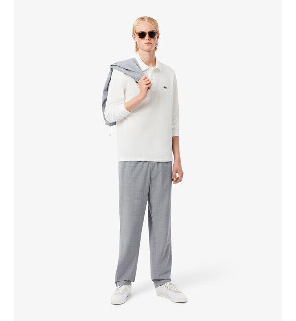 LACOSTE「ウールフランネルチノパンツ」|チノ|