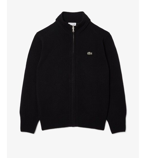 LACOSTE「ハイネックフルジップ ウールニットセーター / ドライバーズニット」|ニット・セーター|
