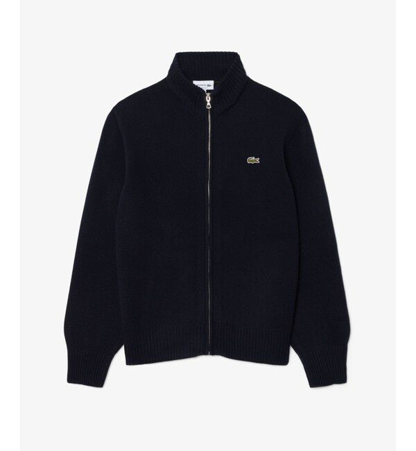 LACOSTE「ハイネックフルジップ ウールニットセーター / ドライバーズニット」|ニット・セーター|
