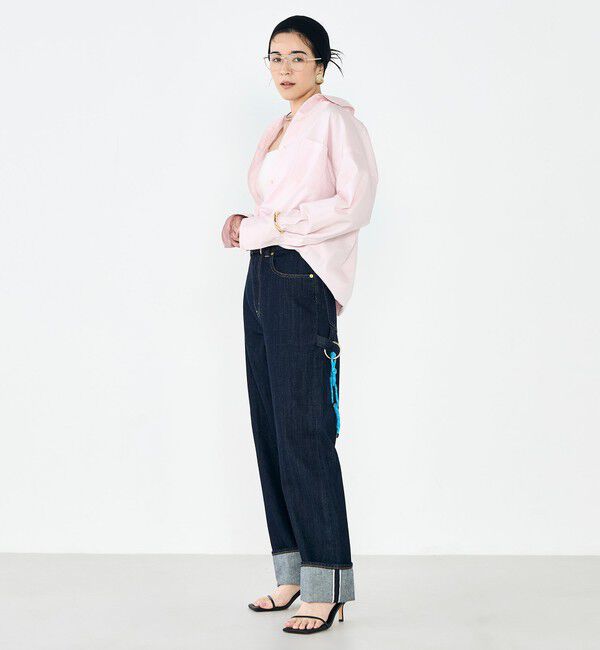 Rie Miller「【RM denim】45th limited editionﾛｰﾙｱｯﾌﾟｽﾄﾚｰﾄﾃﾞﾆﾑ(ｾﾙﾋﾞｯﾁ)」|デニム|