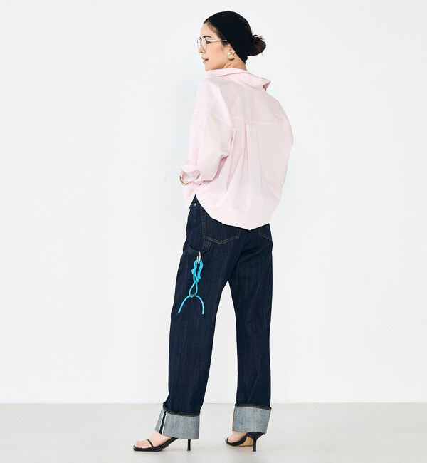 Rie Miller「【RM denim】45th limited editionﾛｰﾙｱｯﾌﾟｽﾄﾚｰﾄﾃﾞﾆﾑ(ｾﾙﾋﾞｯﾁ)」|デニム|